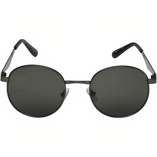 Jubleelens - Stylish Black Round UV400 Unisex Sunglass 2308