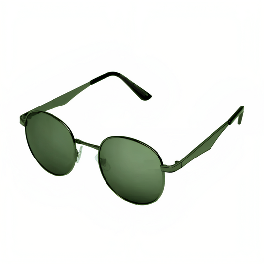 Jubleelens - Stylish Gunmetal Green Tint UV400 Sunglass 2308