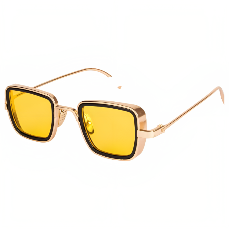 Jubleelens - Kabir Square Shade- Yellow Modern Look with UV Protection